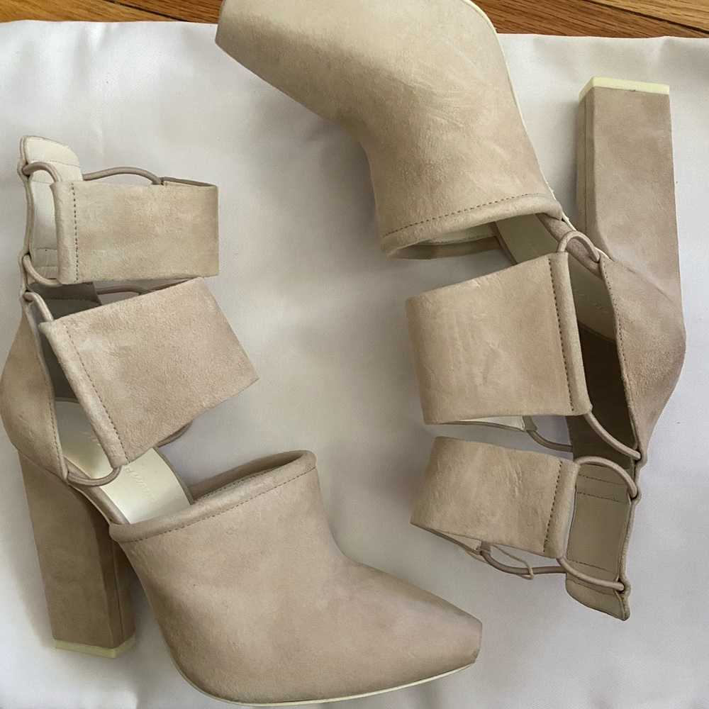 Alexander Wang Mackenzie Suede Cutout Bootie